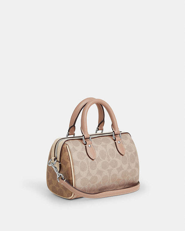 Mini Sac Bandoulière Rowan En toile exclusive unie