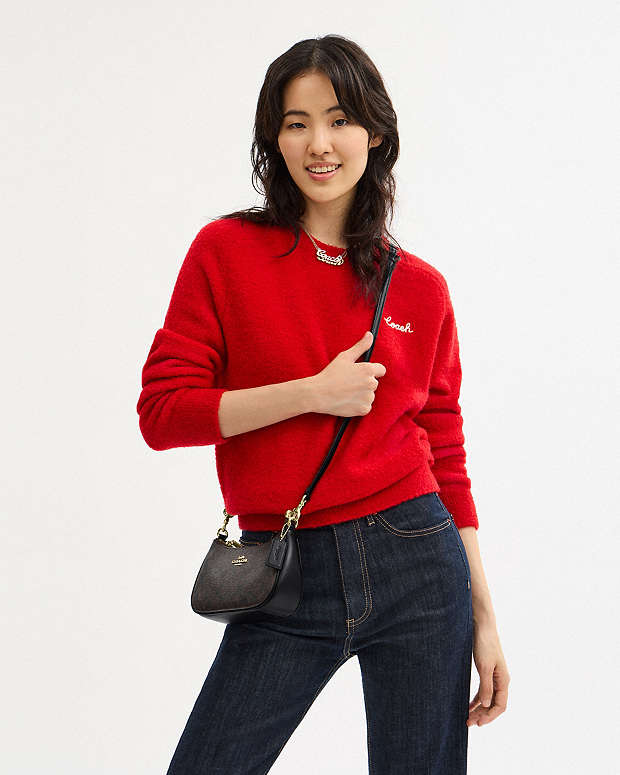Mini sac bandoulière Teri en toile exclusive