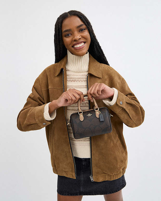 Mini Sac Bandoulière Rowan En Maxi Toile