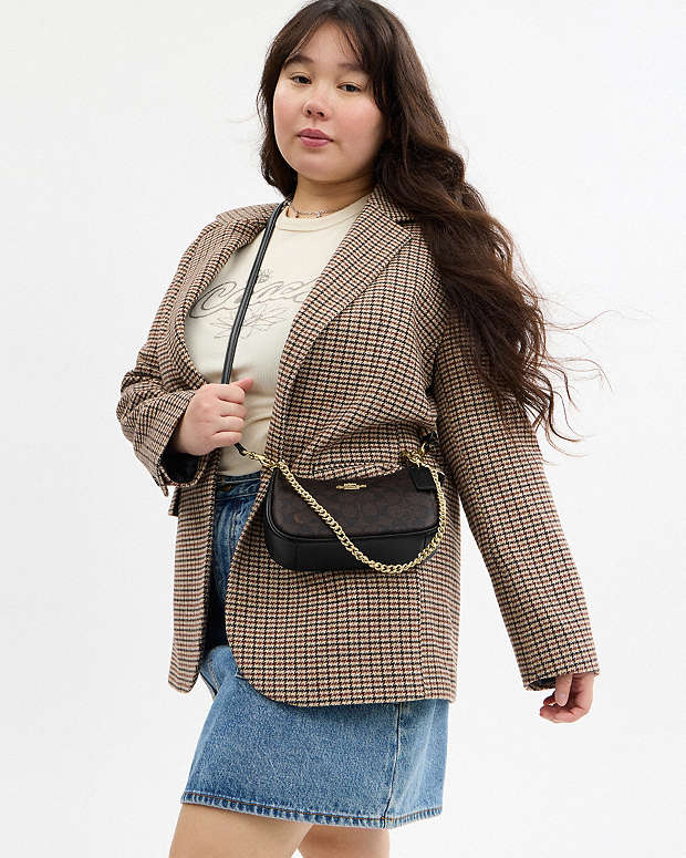 Mini sac bandoulière Teri en toile exclusive