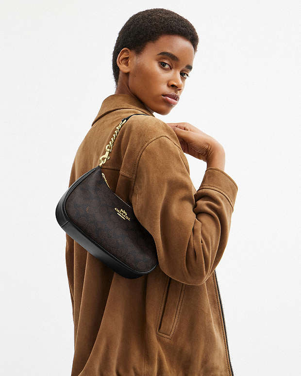 Sac épaule Teri en toile exclusive