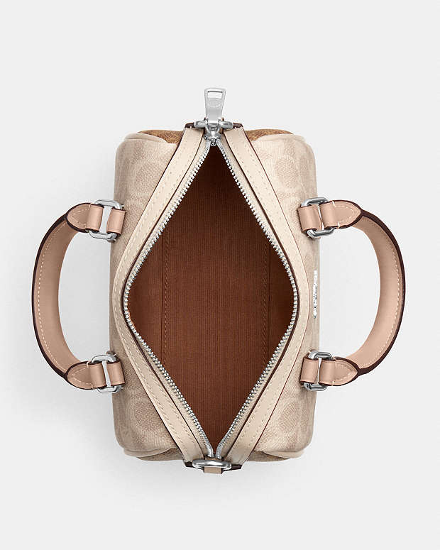 Mini Sac Bandoulière Rowan En toile exclusive unie