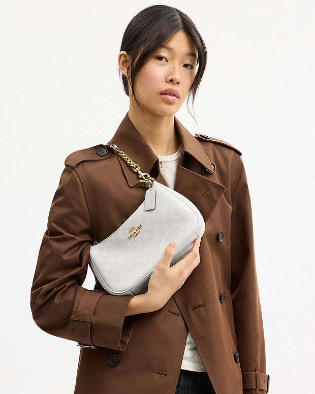 Sac épaule Teri en toile exclusive