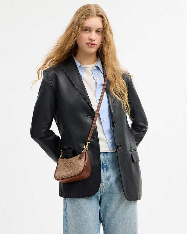 Mini sac bandoulière Teri en toile exclusive