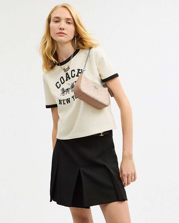 Mini sac bandoulière Teri en toile exclusive