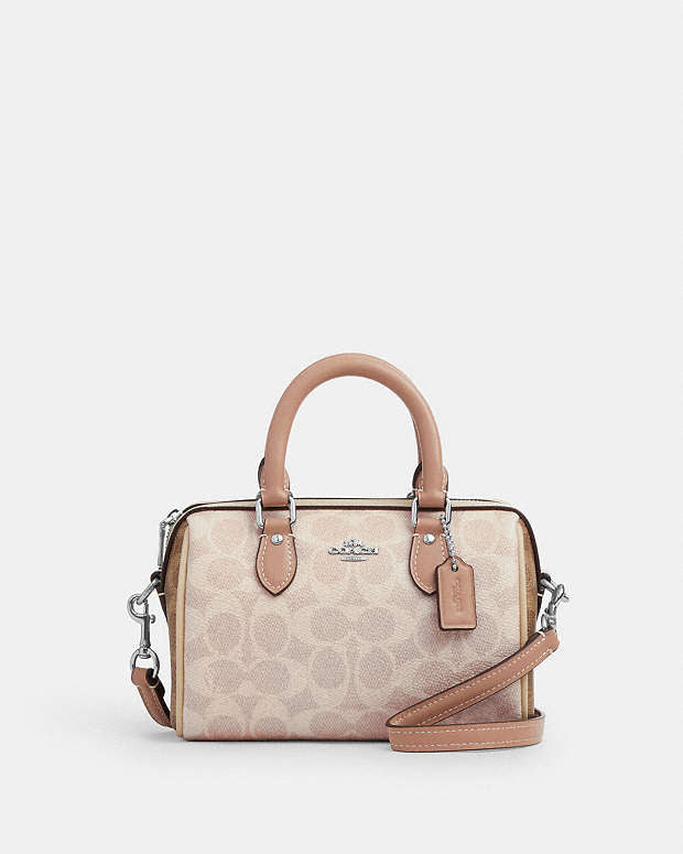 Mini Sac Bandoulière Rowan En toile exclusive unie